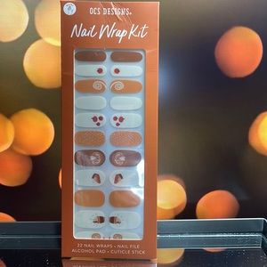 OCS Designs ~ 22 Nail Wrap Kit ~ Style Pumpkin Spice ~ BNIB